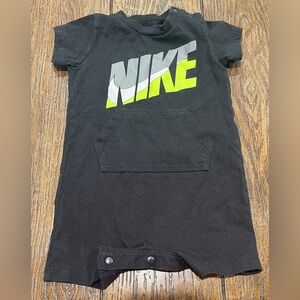 EUC Nike Logo Graphic Romper w/ kangaroo pocket